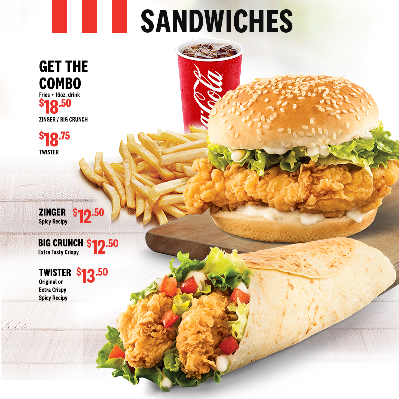 KFC Menu